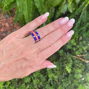 University of Florida Syracuse UI Adjustable Rings Tailgate Gators Blue & Orange